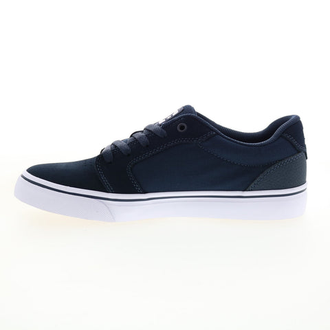 DC Anvil 303190-DNW Mens Blue Suede Skate Inspired Sneakers Shoes