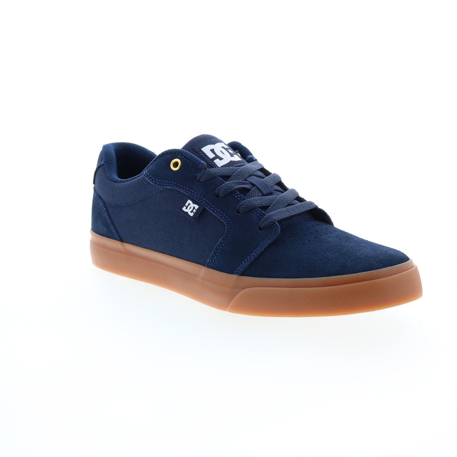 DC Anvil 303190-NGM Mens Blue Suede Lace Up Skate Inspired 