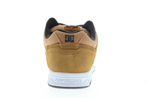 DC Stag 320188 Mens Brown Suede Nubuck Lace Up Athletic Skate Shoes
