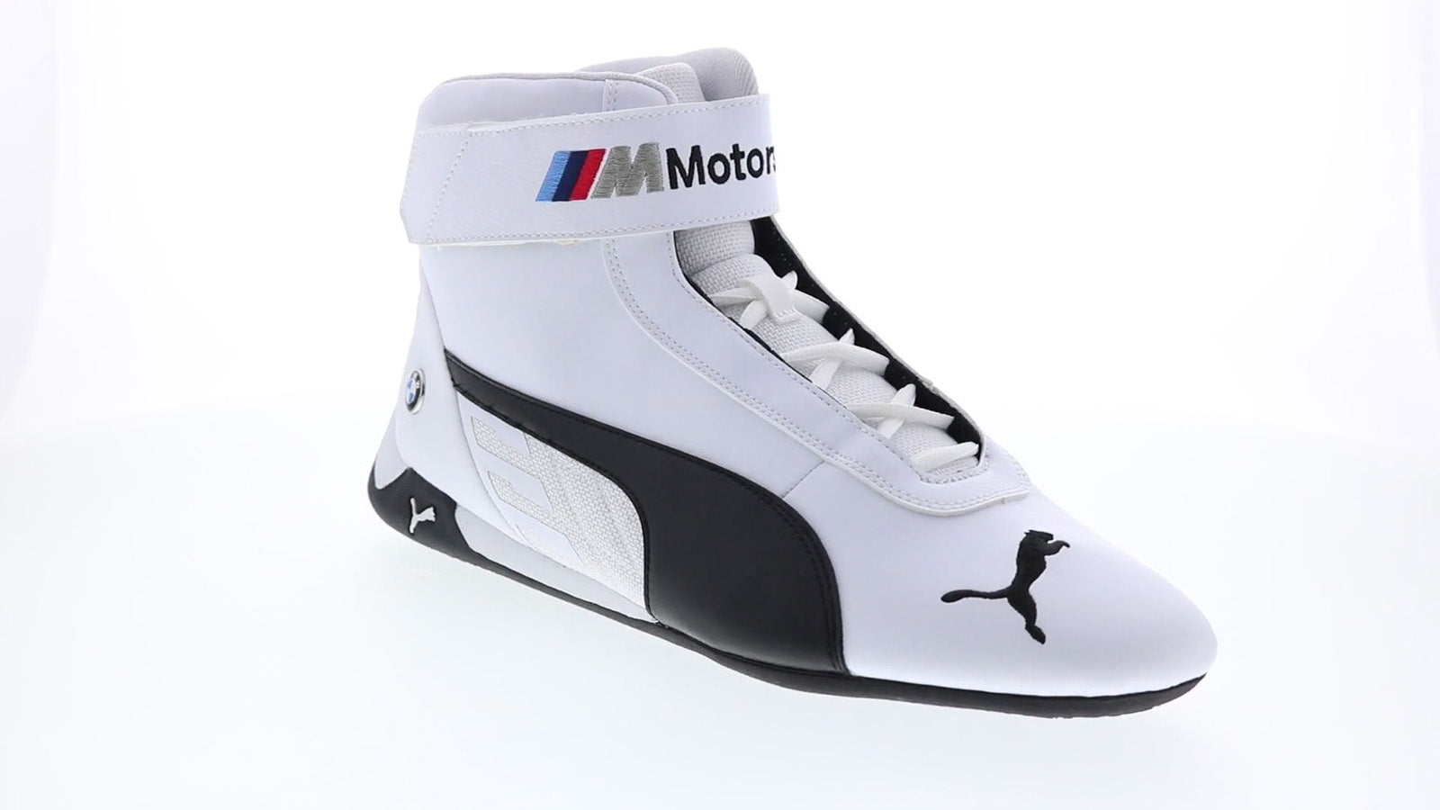 halen steak Oswald Puma BMW MMS R-Cat Mid Mens White Motorsport Inspired Sneakers Shoes 11.5 -  Ruze Shoes