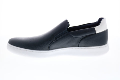 Calvin Klein Fortun Tumbled Smooth Mens Blue Slip On Designer Sneakers Shoes