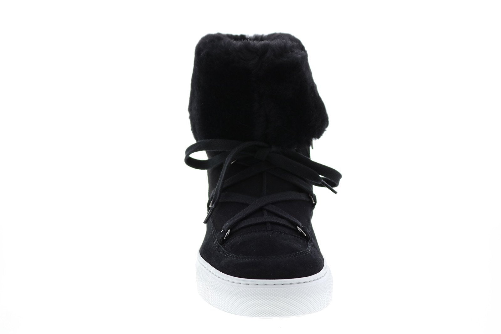 Aquatalia Valarie Suede Shearling 34L3835 BLK Womens Black Suede