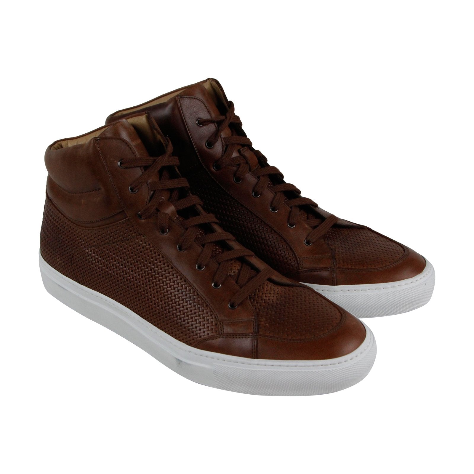 Aquatalia Asher Woven Full Grain 34M0153 Mens Brown Lifestyle