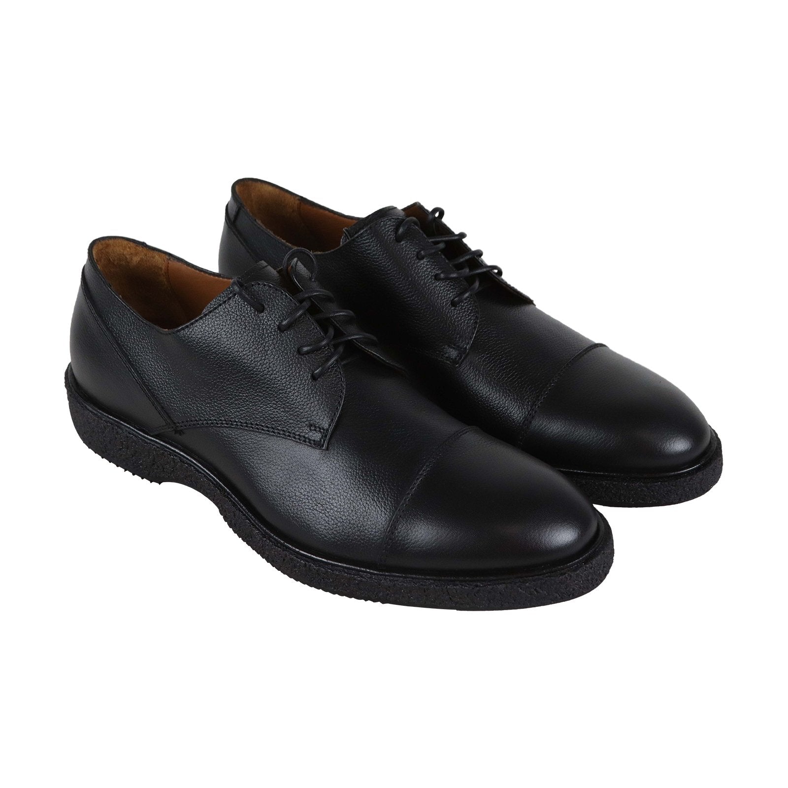 Aquatalia Pierce Calf Mens Black Made In Italy Waterproof Cap Toe