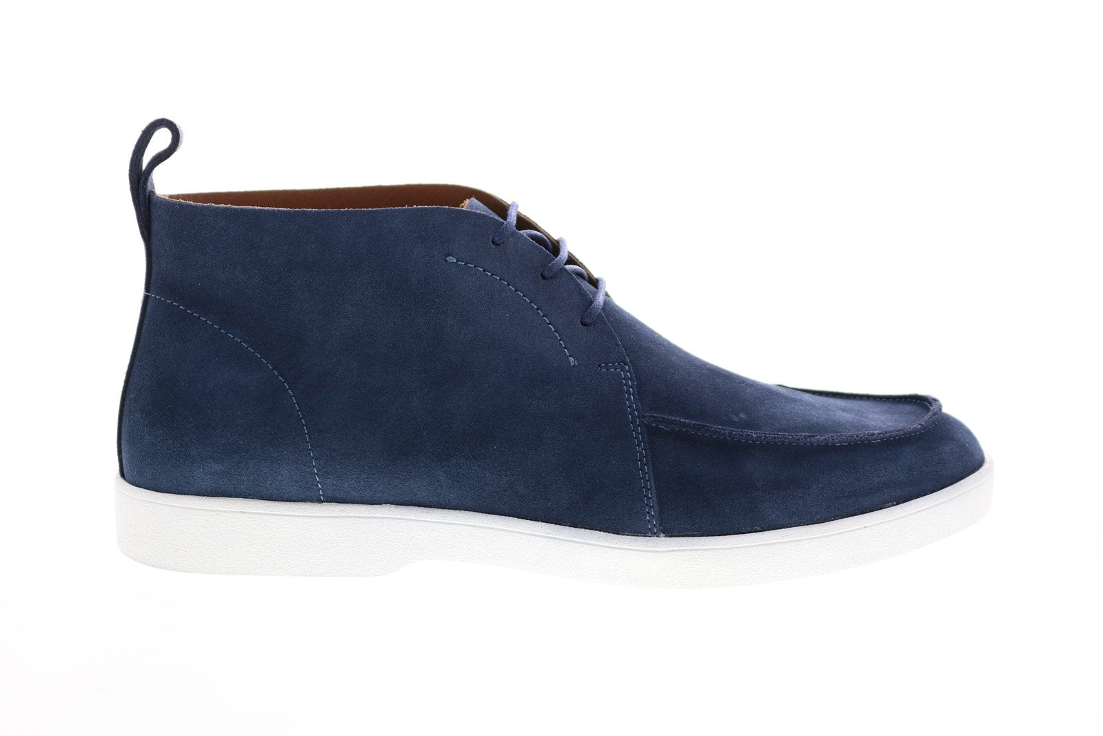 Aquatalia Greyson Suede 34M0859 DEM Mens Blue Suede Chukkas Boots