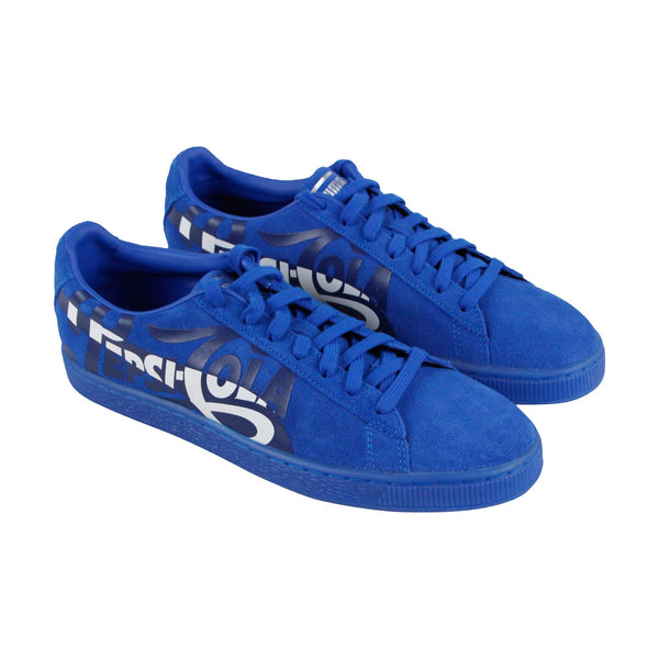 Integreren gevangenis Bederven Puma Suede Classic X Pepsi 36633201 Mens Blue Low Top Lace Up Sneakers -  Ruze Shoes