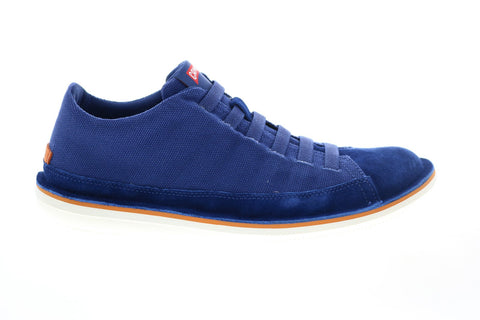 Camper Beetle 36791-055 Mens Blue Suede Lace Up Euro Sneakers Shoes