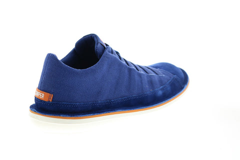 Camper Beetle 36791-055 Mens Blue Suede Lace Up Euro Sneakers Shoes