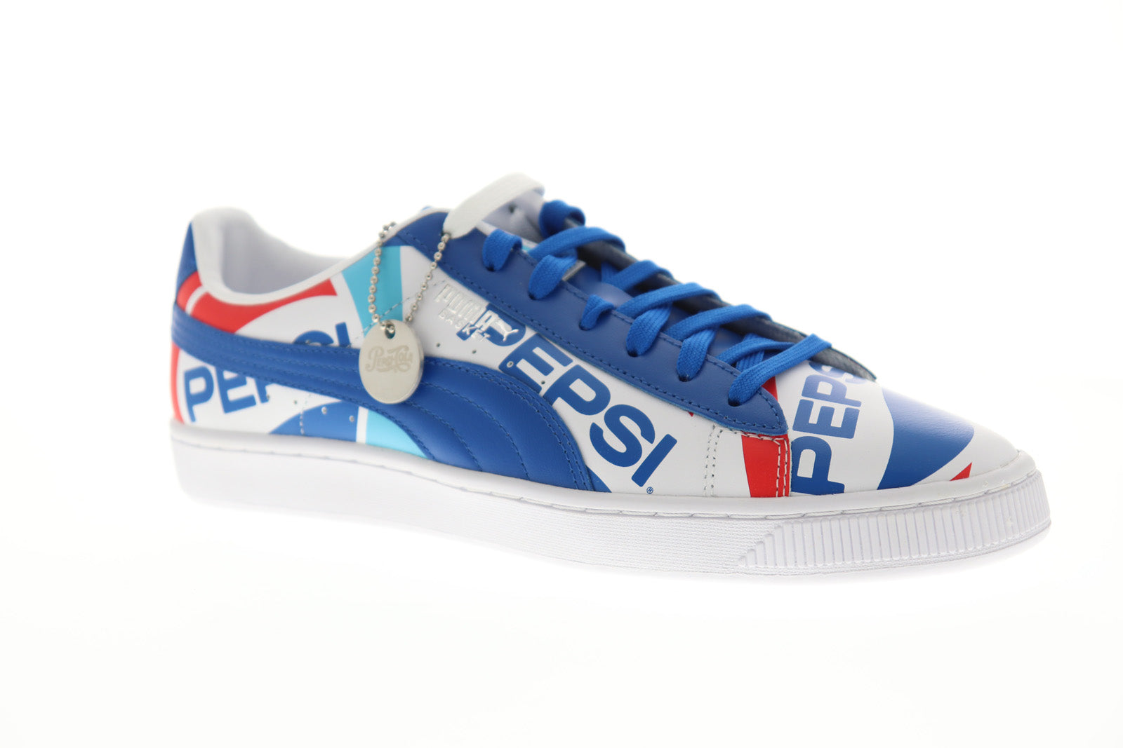 Teken een foto Demonteer Oneerlijkheid Puma Basket X Pepsi 36834501 Mens Blue Classic Low Top Lace Up Sneaker -  Ruze Shoes