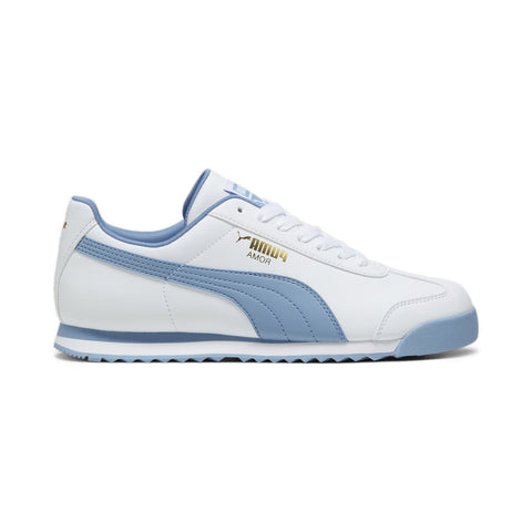 Puma Roma Basic + 36957152 Mens White Leather Lifestyle Sneakers Shoes ...