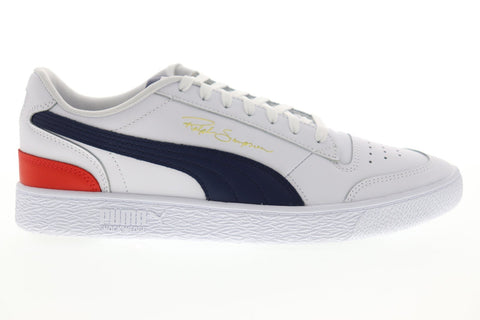 Puma Ralph Sampson LO 37084610 Mens White Leather Low Top Sneakers Shoes