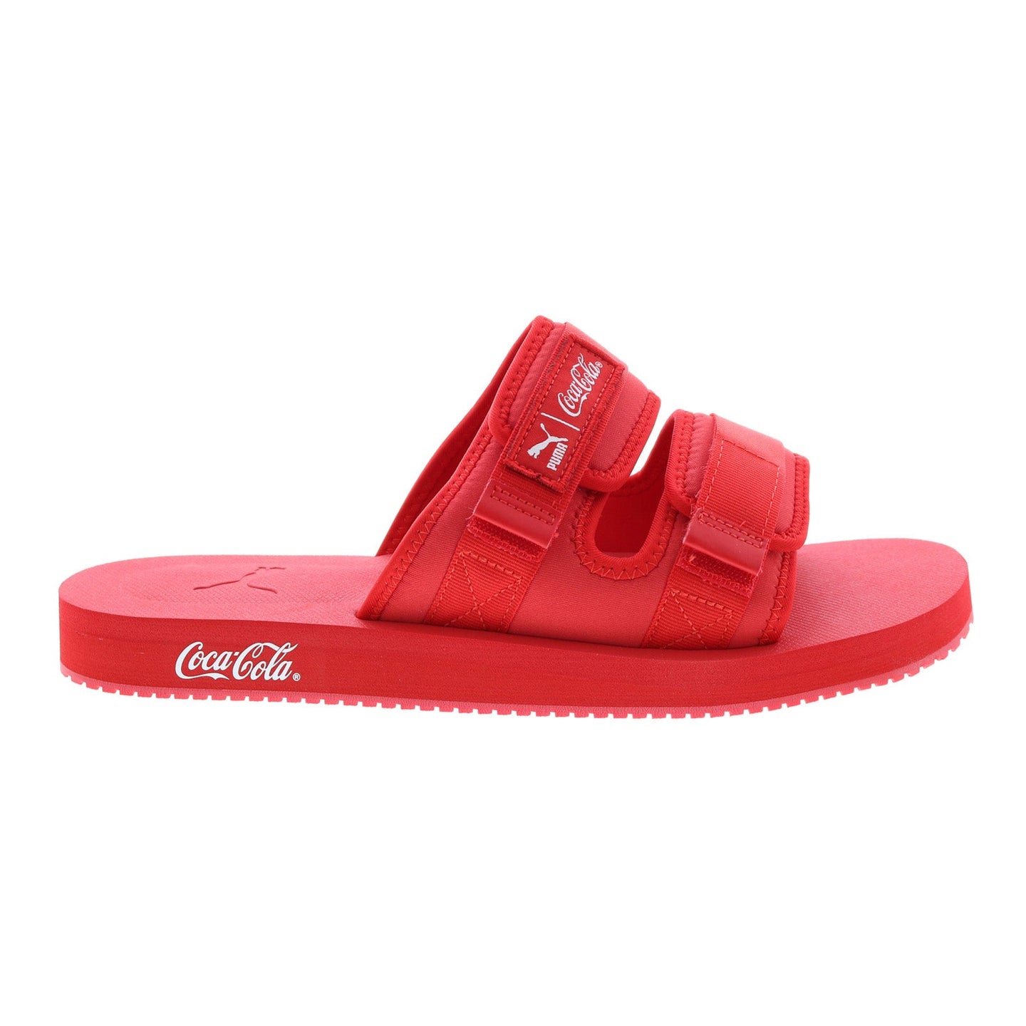 Puma Wilo Coca Cola 38704201 Mens Red Canvas Slip On Slides Sandals Sh ...