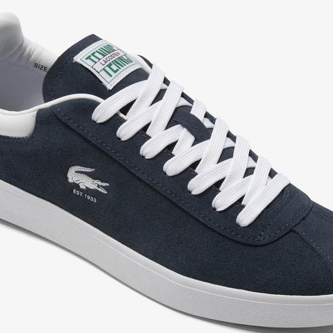 Lacoste Baseshot 223 1 SMA Mens Blue Leather Lifestyle Sneakers Shoes