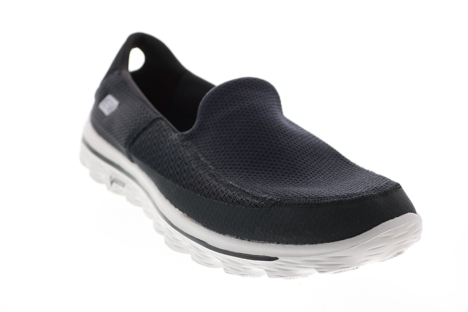 Skechers Go 2 53590 Mens Gray Canvas Slip On Lifestyle Sneakers S - Ruze Shoes