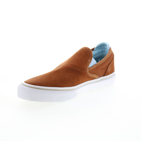 Emerica Wino G6 Slip On Mens Brown Suede Skate Inspired Sneakers Shoes