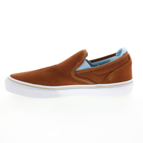 Emerica Wino G6 Slip On Mens Brown Suede Skate Inspired Sneakers Shoes