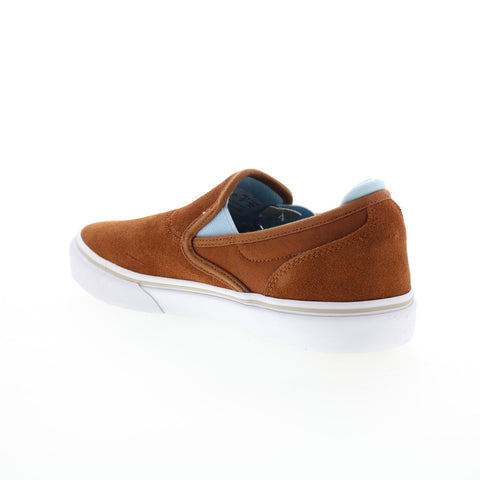 Emerica Wino G6 Slip On Mens Brown Suede Skate Inspired Sneakers Shoes