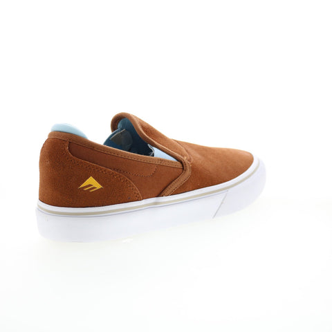 Emerica Wino G6 Slip On Mens Brown Suede Skate Inspired Sneakers Shoes