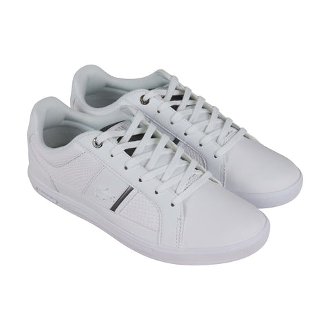 spand Lænestol bakke Lacoste Europa 417 1 Sp Mens White Leather Casual Lifestyle Sneakers S -  Ruze Shoes