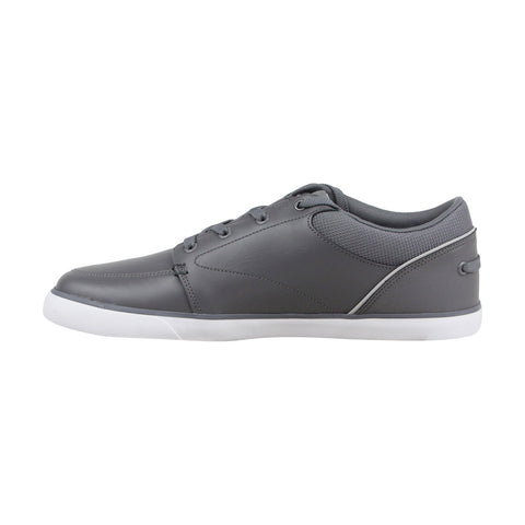 Lacoste Bayliss 318 2 Cam Mens Gray Leather Lace Up Lifestyle Sneakers Shoes
