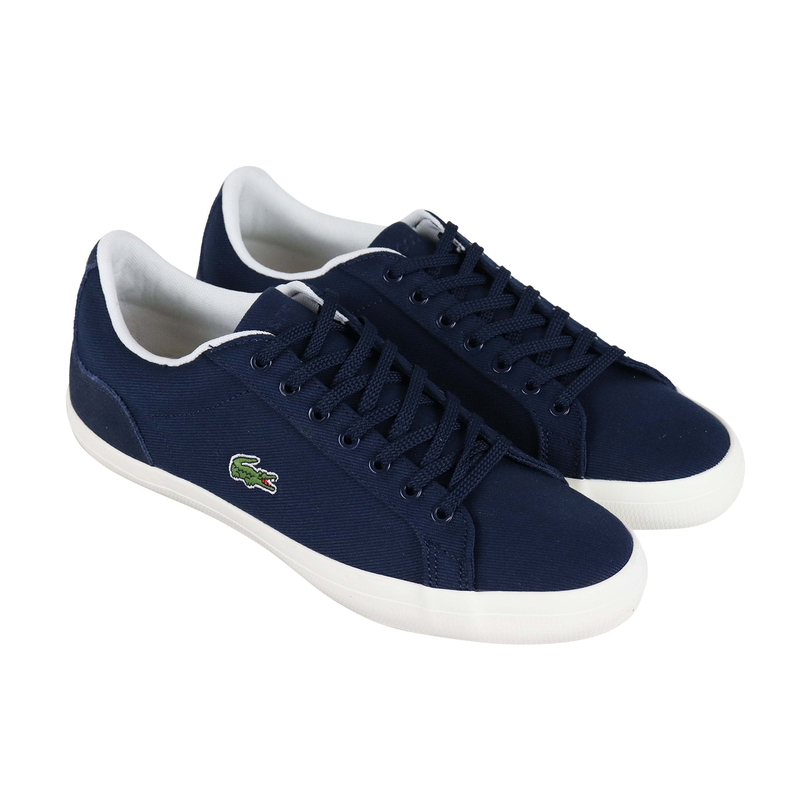 Lacoste Lerond 219 1 Cma Mens Blue Canvas Casual Lifestyle Sneakers Shoes