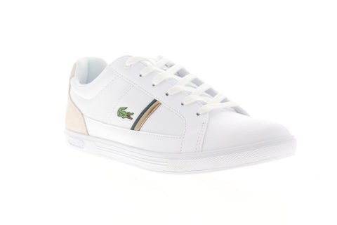 Sanselig dækning klasselærer Lacoste Europa 319 1 SMA Mens White Leather Lace Up Lifestyle Sneakers -  Ruze Shoes