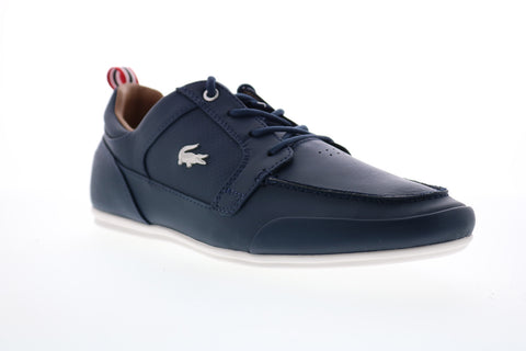 Mededogen kort boog Lacoste Marina 120 1 Us Mens Blue Leather Lace Up Lifestyle Sneakers S -  Ruze Shoes