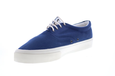 Sebago John 7001430 Mens Blue Wide Canvas Lace Up Lifestyle Sneakers Shoes