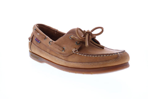 Sebago Schooner Crazy Horse 7002JQ0 Mens Brown Loafers & Slip Ons Boat Shoes