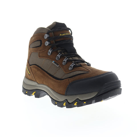 Hi-Tec Skamania Wp 7198W Mens Brown Wide 2E Suede Lace Up Hiking Boots