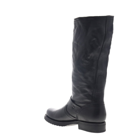 Frye Veronica Slouch 76549 Womens Black Leather Tall Boots Shoes