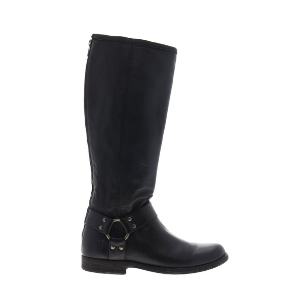 Frye Phillip Harness Tall 76850 Womens Black Leather Casual Dress Boot Ruze Shoes