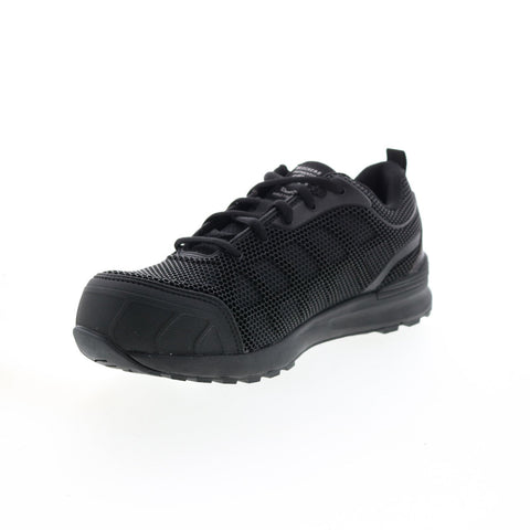 Skechers Work Bulklin Ayak Composite Toe Womens Black Athletic Work Shoes