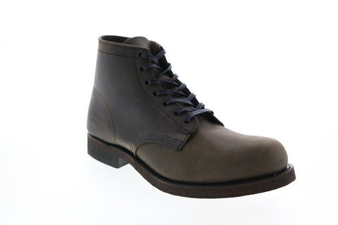 Frye Prison Boot 80906 Mens Gray Suede Lace Up Chukkas Boots