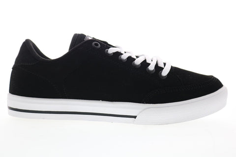 Circa AL50 8100 149 Mens Black Nubuck Lace Up Athletic Skate Shoes