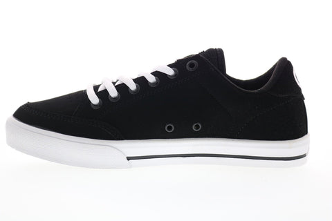 Circa AL50 8100 149 Mens Black Nubuck Lace Up Athletic Skate Shoes