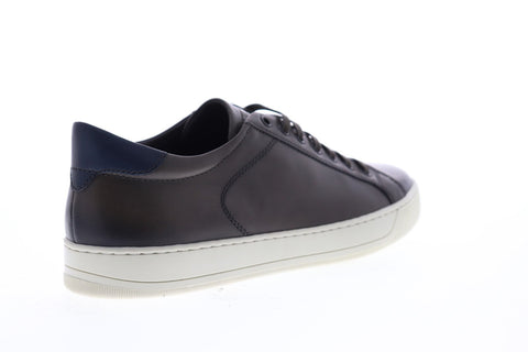 Bruno Magli Westy BM600114 Mens Gray Leather Lace Up Designer