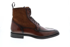 Bruno Magli Savino BM600587 Mens Brown Leather Lace Up Dress Boots