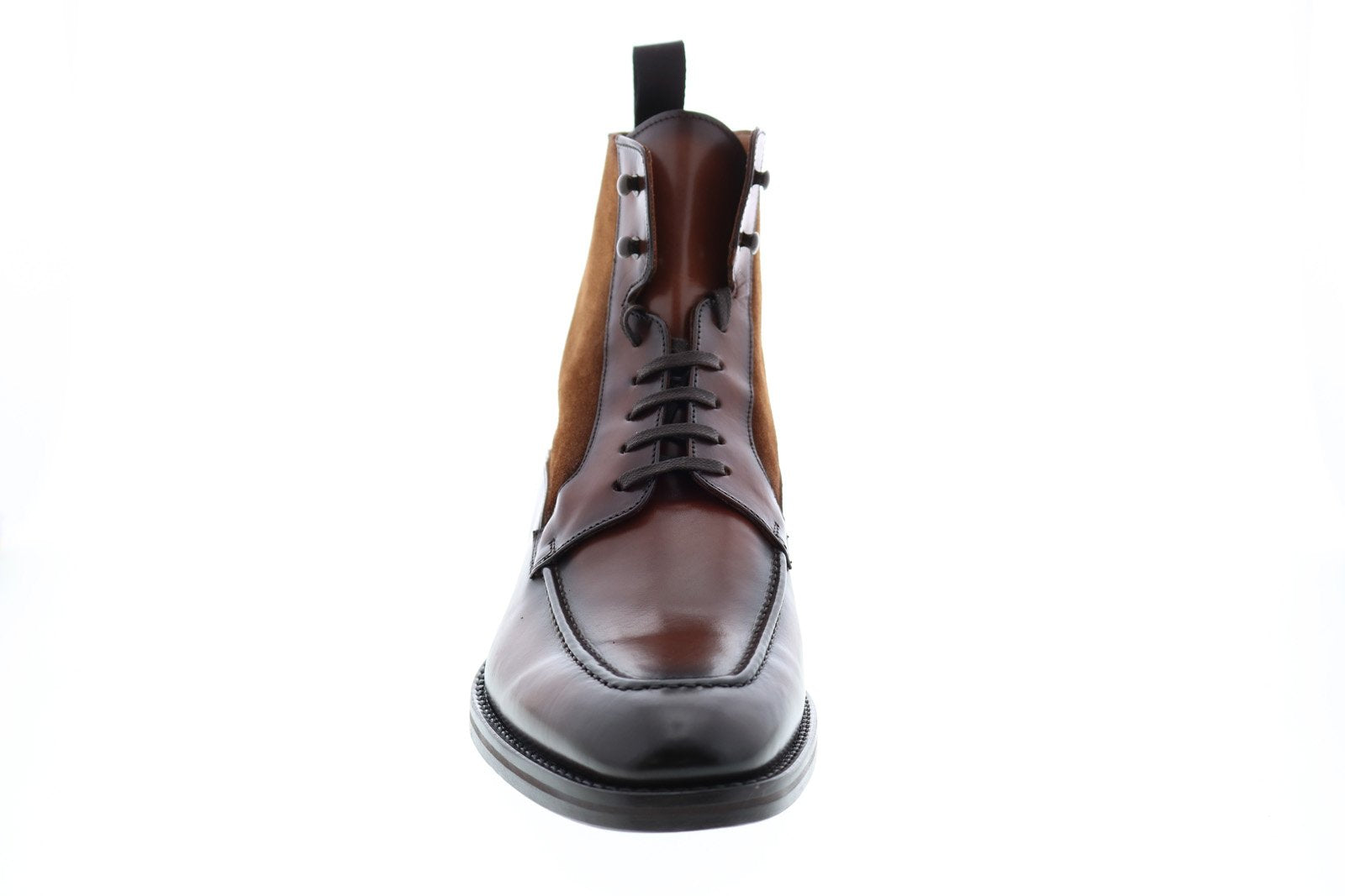 Bruno Magli Savino BM600587 Mens Brown Leather Lace Up Dress Boots