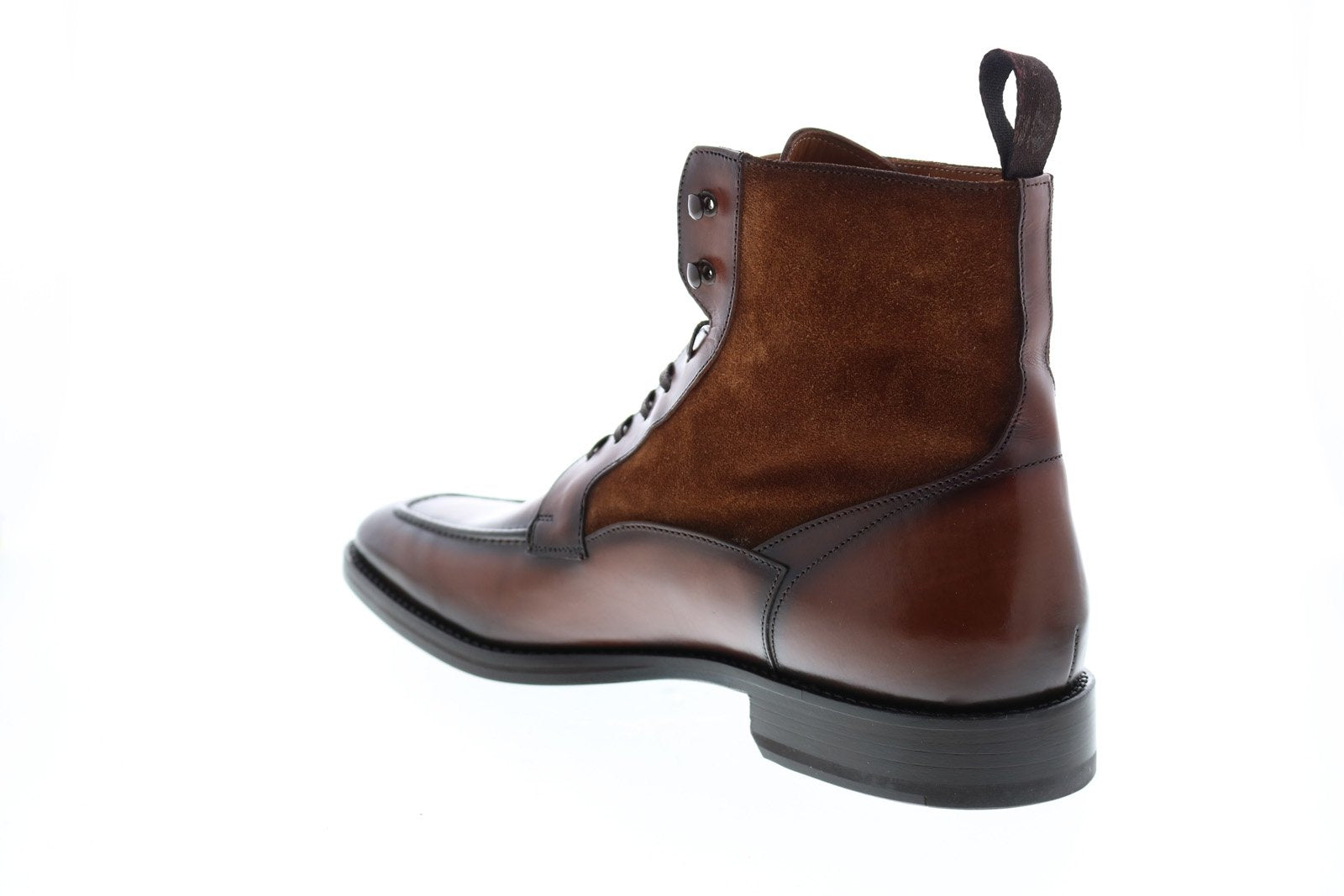 Bruno Magli Savino BM600587 Mens Brown Leather Lace Up Dress Boots