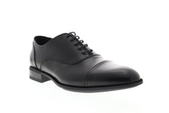 Bruno Magli Italo BM600595 Mens Black Leather Lace Up Cap Toe