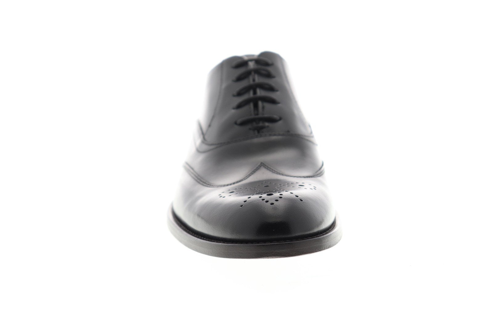 Bruno Magli Argo BM600596 Mens Black Leather Lace Up Wingtip