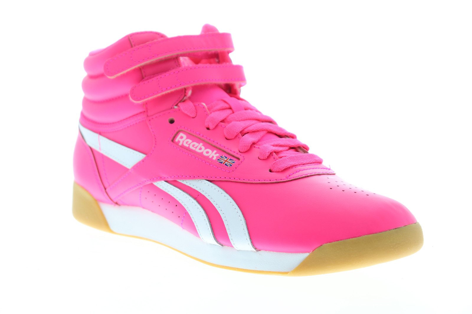 Buy Reebok Classics Womens Freestyle Hi Beach Hi-Tops Shell Pink/White