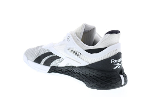 Reebok Nano X EH3094 Mens White Mesh Athletic Lace Up Cross Training Shoes