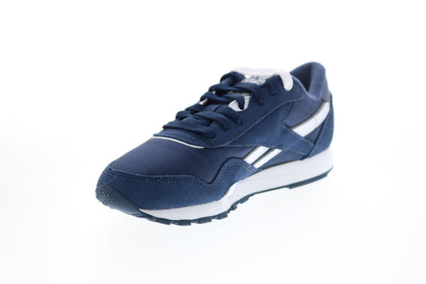 Reebok Classic Nylon FV4508 Womens Blue Nylon Lifestyle Sneakers Shoes