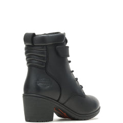 Harley-Davidson Fannin 5" Lace D84642 Womens Black Leather Motorcycle Boots