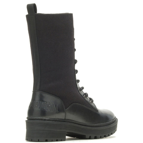 Harley-Davidson Valene 9" D84779 Womens Black Leather Motorcycle Boots