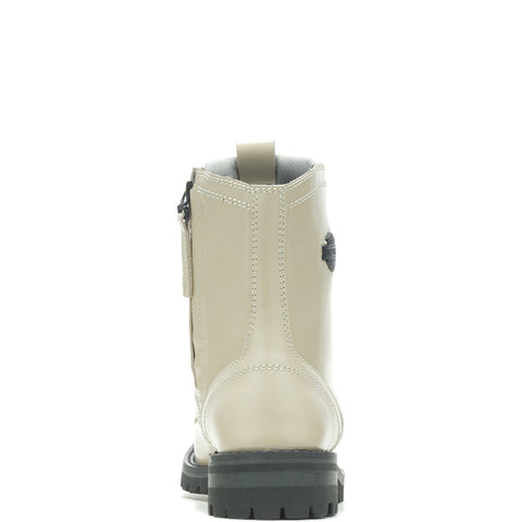Harley-Davidson Walsen 5" Lace D87255 Womens Beige Leather Motorcycle Boots