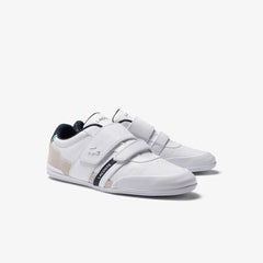 Lacoste Misano Strap 123 1 CMA Mens White Leather Lifestyle Sneakers Shoes