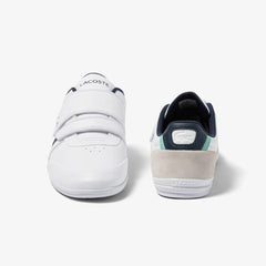 Lacoste Misano Strap 123 1 CMA Mens White Leather Lifestyle Sneakers Shoes